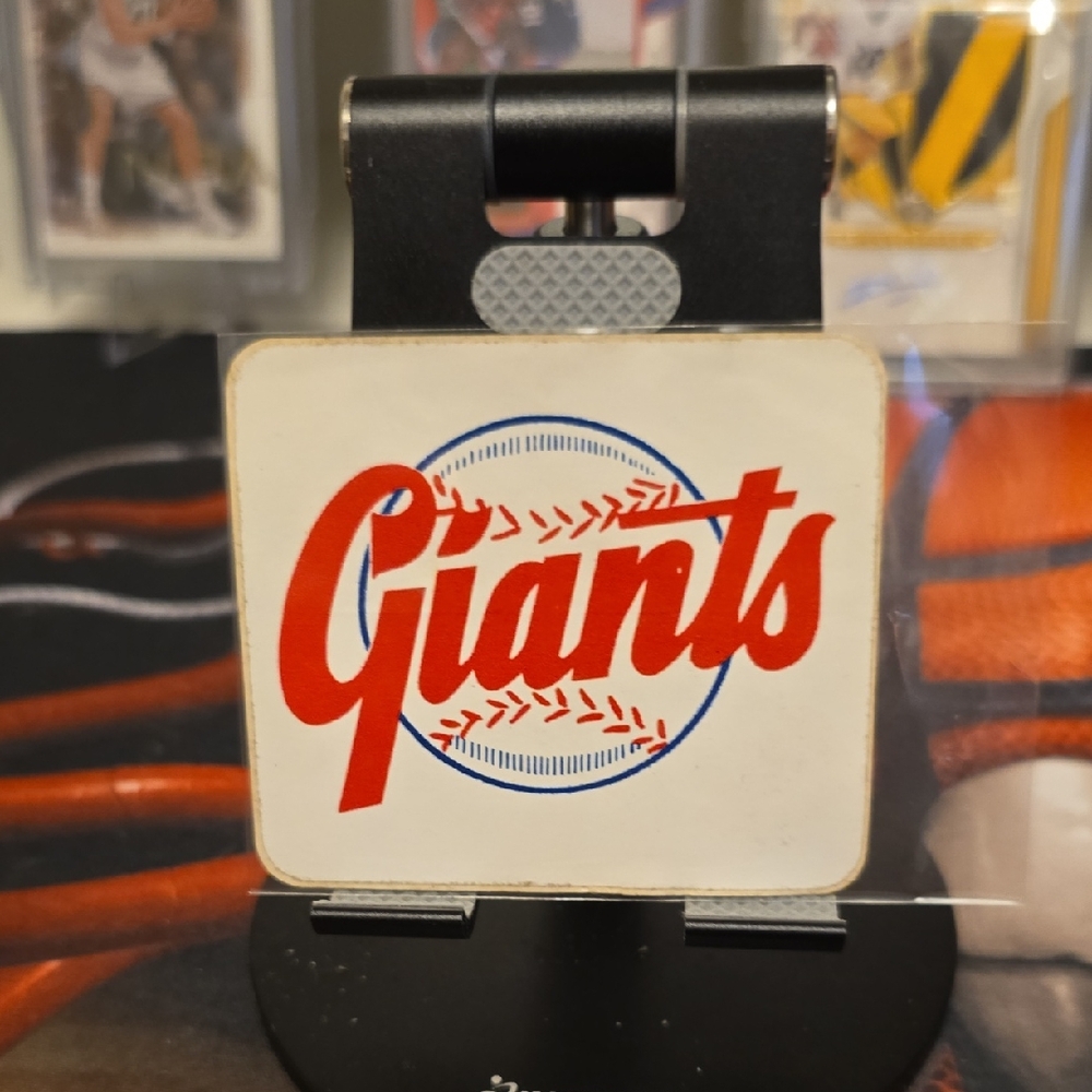 Giants Logo Coaster - Red and White